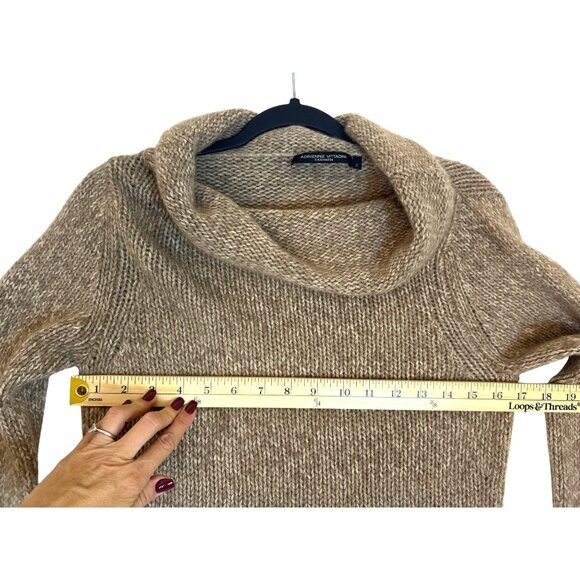 Adrienne Vittadini Women's M 100% Cashmere Soft Cowl Neck Luxe Knit Sweater - Picture 5 of 12